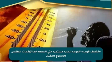 «تخفيف قريب» الموجة الحارة مستمرة حتى الجمعة فما توقعات الطقس الأسبوع المقبل